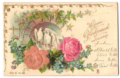 Carte postale gaufrée - , en