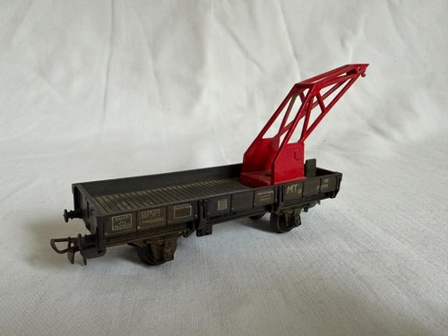 Wagon plat avec - ho, grue