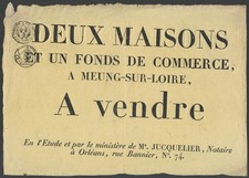 Affichette. Meung-sur-Loire