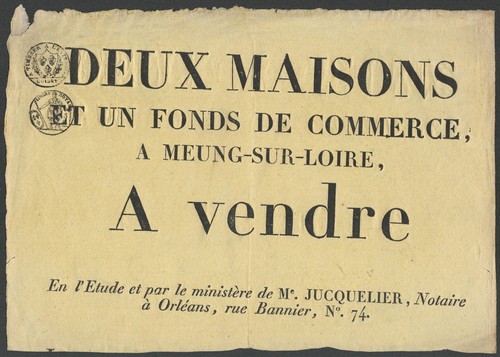 Affichette meung sur loire - affichette., meung-sur-loire