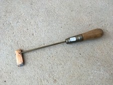 (n°21) OLD TOOL / outil ancien, fer à souder tête en cuivre 