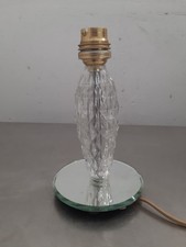 Pied de lampe verre Vintage