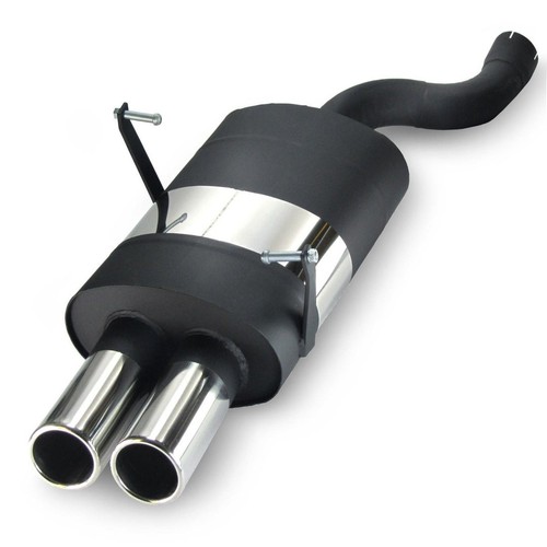 Silencieux inox double - , sortie