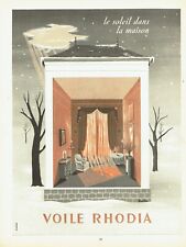 Advertising 049 1952 Rhodia Veil Curtains Curtains by Barlier