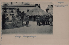 Zoo humain, Exposition coloniale d'Anvers, Troupe indigène, Congo  Original