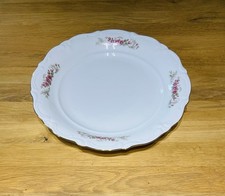 Grand Plat rond fleuri
