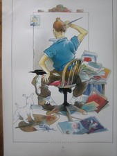Affiche Tintin Autoportrait