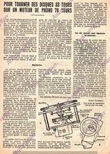 1952 DIY MUSIC LP DISC TOUR / DECOUPE PLAN SCHEME