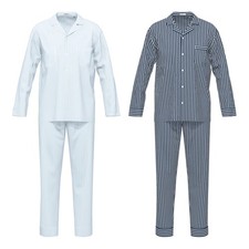 Seidensticker Homme Pyjama, Long - Classic Pyjama Lot, Web-Schlafanzug