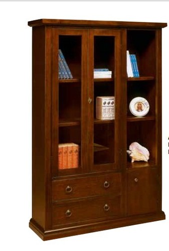 Vitrine bibliothèque salon - vitrine,