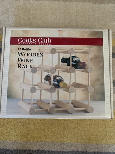 Cooks club wood wine rack - club,