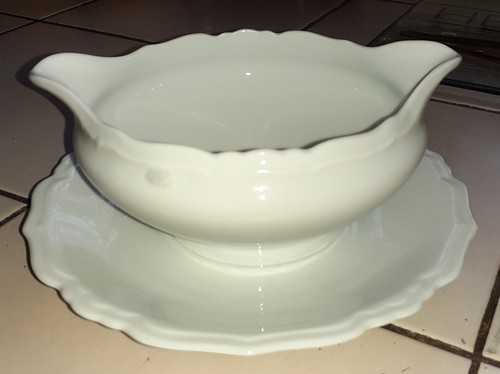 Saucière blanche porcelaine - blanche,