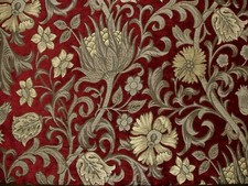 Écossais Chardon Rouge Chenille Tissu Rideau Coussin Tapisserie Plaids Stores