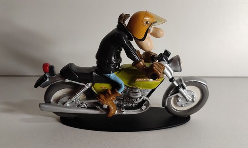 Figurine moto résine joe - en,