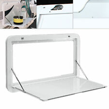 Wall Mount  RV Caravan Picnic Folding External Table Aluminum White 800 x 450mm