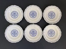 LOT 6 ASSIETTE CREUSE Ø25 FAÏENCE FINE GIEN DÉCOR ROUEN SERVICE 1935 IVOIRE
