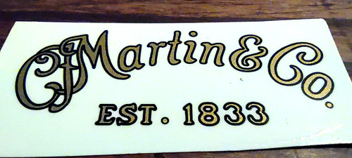Martin decal headstock logo - decal,