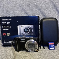 Panasonic LUMIX DMC-TZ10EG-K 12.1MP Digital Camera - Black Boxed