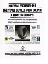 PUBLICITE ADVERTISING 1994 MICHELIN 4X4 tires