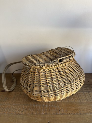 Ancien gros panier pêche - panier, de