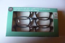 lunettes loupe de lecture  puissance 1,0  lot de 3
