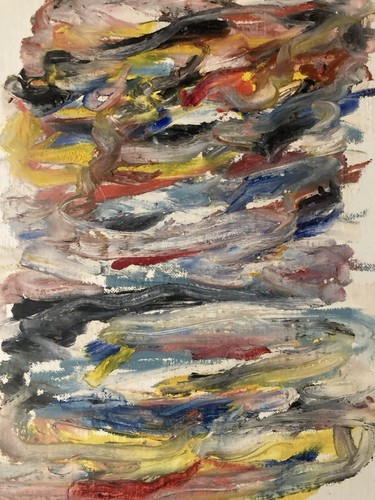 Peinture huile papier - peinture,