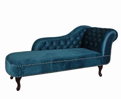 Chaiselongue velours - chaiselongue,