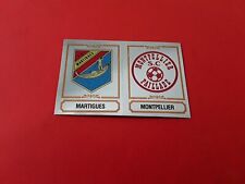 Panini FOOTBALL 85 ECUSSON BADGE MARTIGUES / MONTPELLIER #411