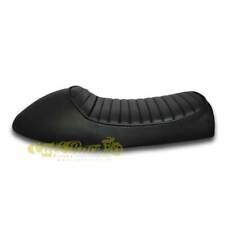 Selle Vintage Moto Époque Cafe Racer Noire Écopelle Universelle Monoposto