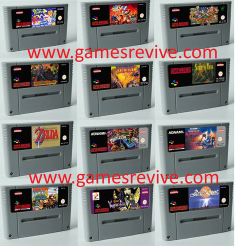 Super nintendo games custom - super,