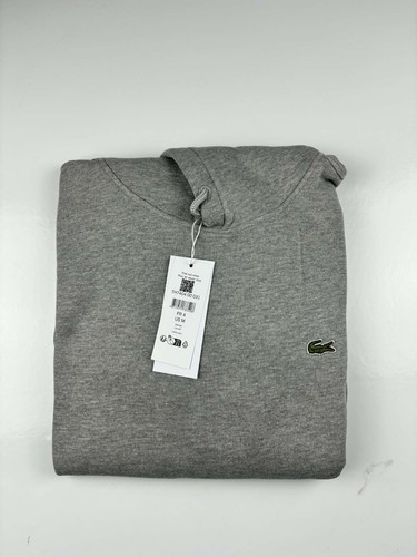 Sweat capuche lacoste gris - capuche,