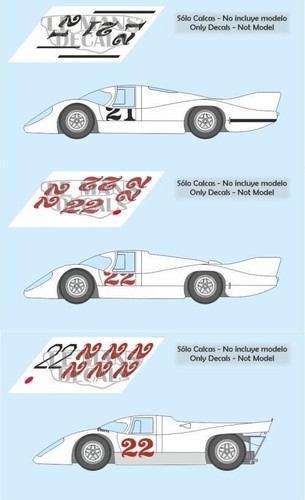 Décal porsche 917 - porsche, mans
