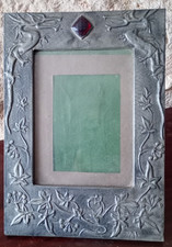 ancien cadre photo étain