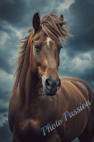 Photo cheval élégant - a4,