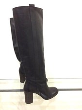 MAGNIFIQUE BOTTE FEMME SAN MARINA TAILLE 36  NOIR EN CUIR INTERIEUR EXTERIEUR