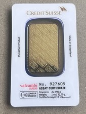 Lingot d'or une once Scellé