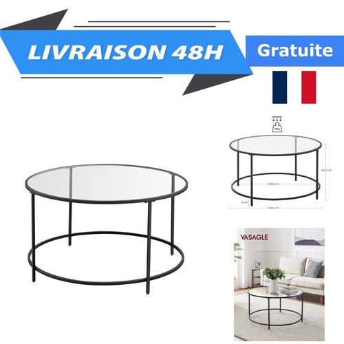 Vasagle table basse - basse, ronde