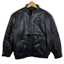 Blouson En Cuir Noir Vintage