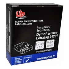 Ruban titreuse Dymo noir et