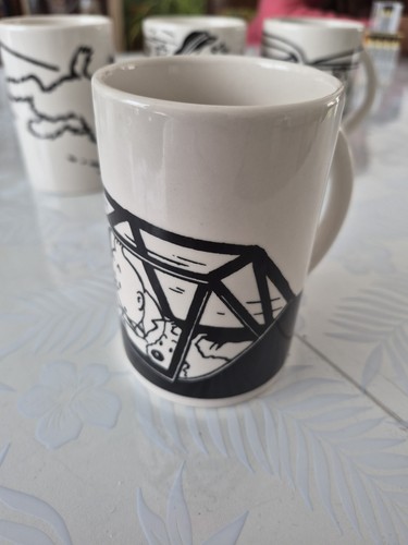 Mug tintin noir et blanc - mug, ,