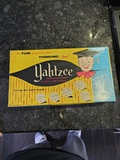 Vintage 1956 ORIGINAL YAHTZEE Dice Family Board Game E.S. Lowe Co #950