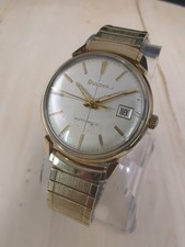 Bulova 1967 M7 Automatic Mens Watch Self-winding Swiss Made, 17J 10k RGP, Runs