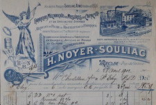 Facture 1902 RIOM Puy-de-Dome