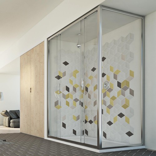 Cabine douche paroi de - de,