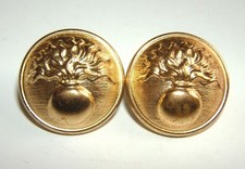 LOT DE 2 BOUTONS DORES