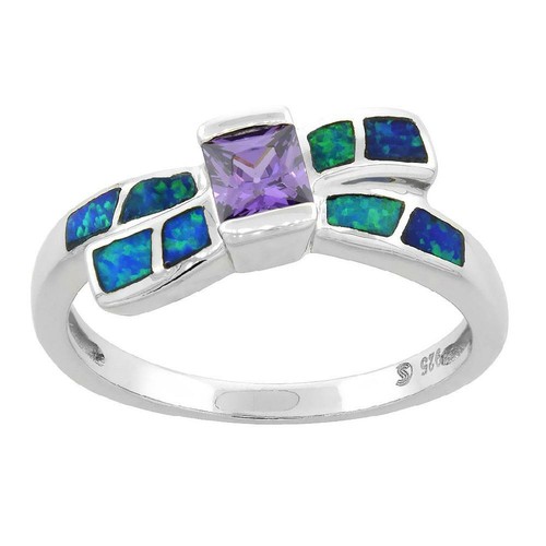 Argent sterling opale - opale, noeud