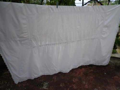Ancienne grande nappe blanche - grande,
