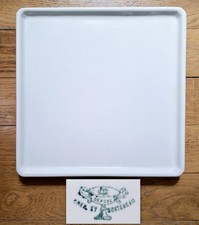 Plateau plat carré blanc