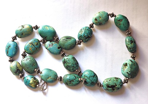 Collier turquoise ancien - turquoise,