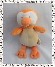 Doudou Peluche Pingouin Orange